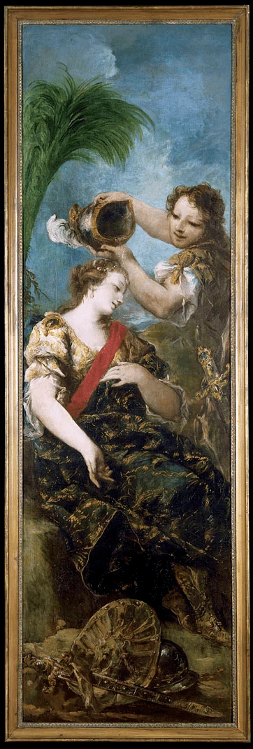 Tancredi battezza Clorinda morente